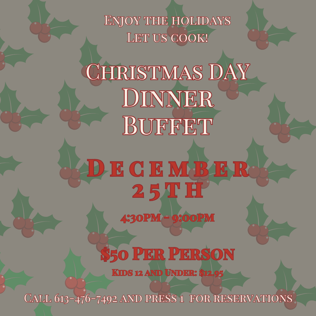 Christmas Dinner Buffet at The Waring House