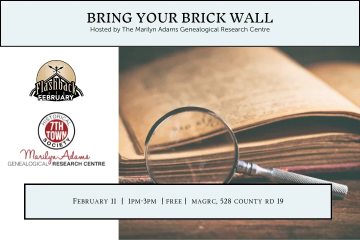 Bring Your Brick Wall (Part 2 of the Past to Present: Tracing Your Family Roots Series)