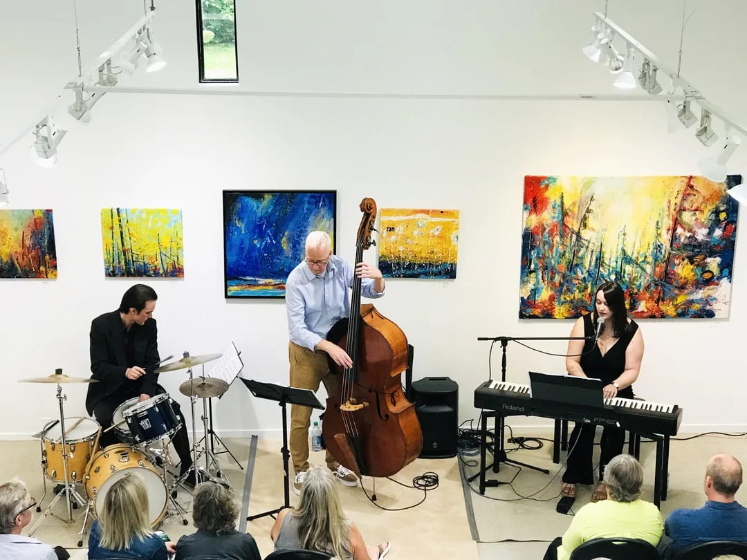 ANDARA Gallery is a proud satellite venue for the 2024 PEC Jazz Festival, welcoming the Hannah Barstow Trio, Wednesday, August 14th from 3-5 PM. Ticket details TBA. For more info visit anadaragallery.com or pecjazz.org. Photo © Andara Gallery.