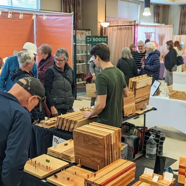 The 2023 edition of The Maker's Hand. Work by Denis Guertin-Ebeniste in foreground.