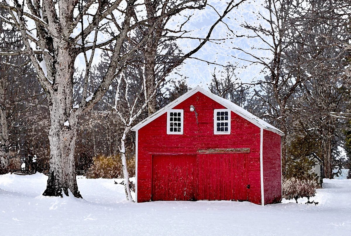 The Bold Red Barn © Tara Wilkinson, ANDARA Gallery