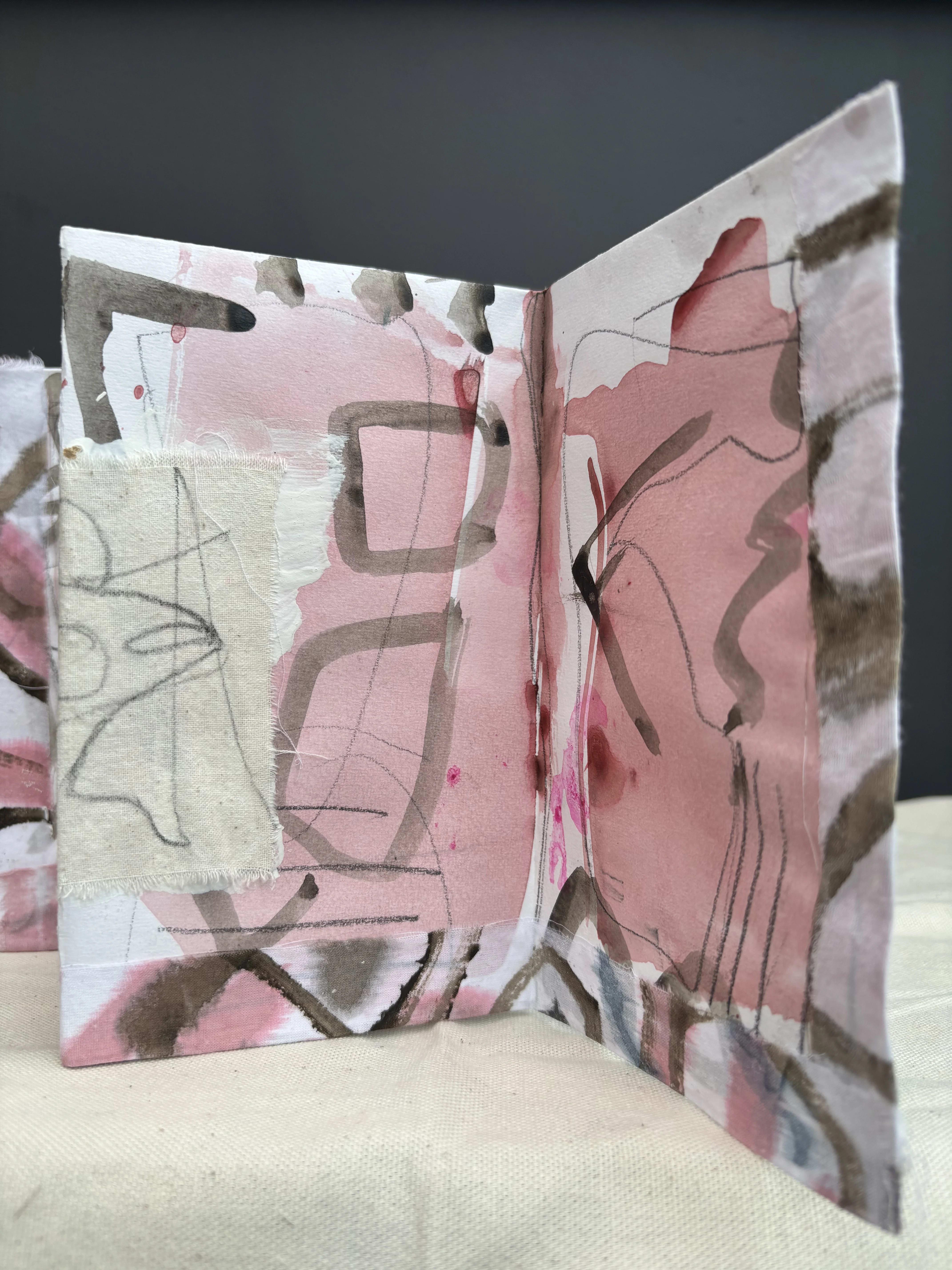 painting on cloth and paper