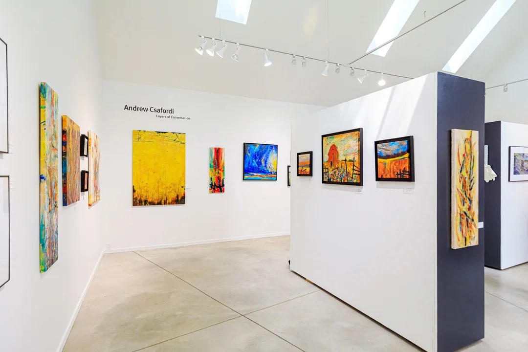 Award-winning ANDARA Gallery at 54 Wilson Road, Bloomfield, Prince Edward County. Open daily 11 AM to 5 PM showcasing fine art paintings and photography. This beautiful gallery is know for its stunning works of art and friendly artists ... and is rated a top arts destination in the County.
