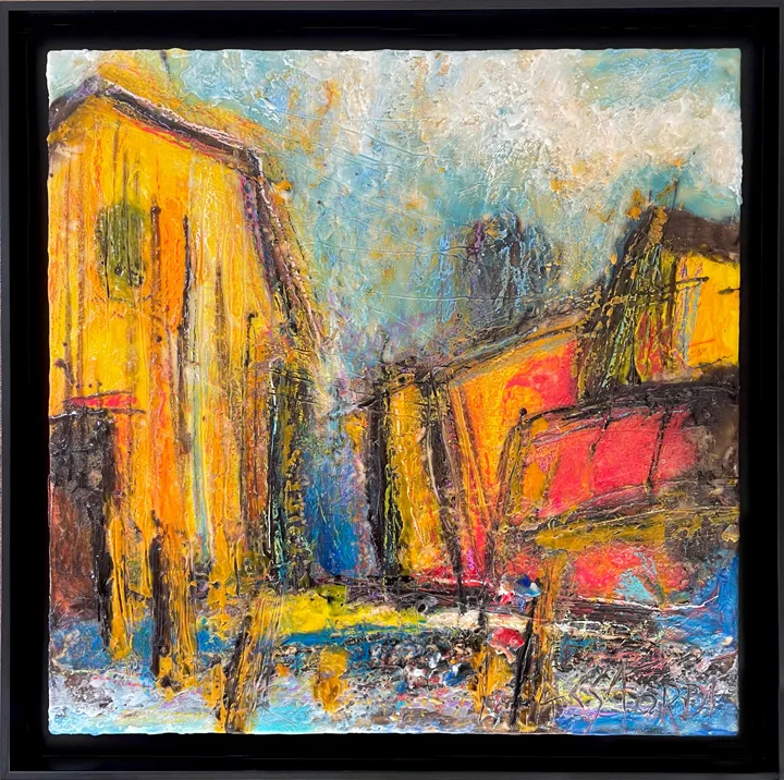 ANDARA Gallery presents "GESTURES" Art Exhibition - Encaustic Paintings © Andrew Csafordi, (2024)