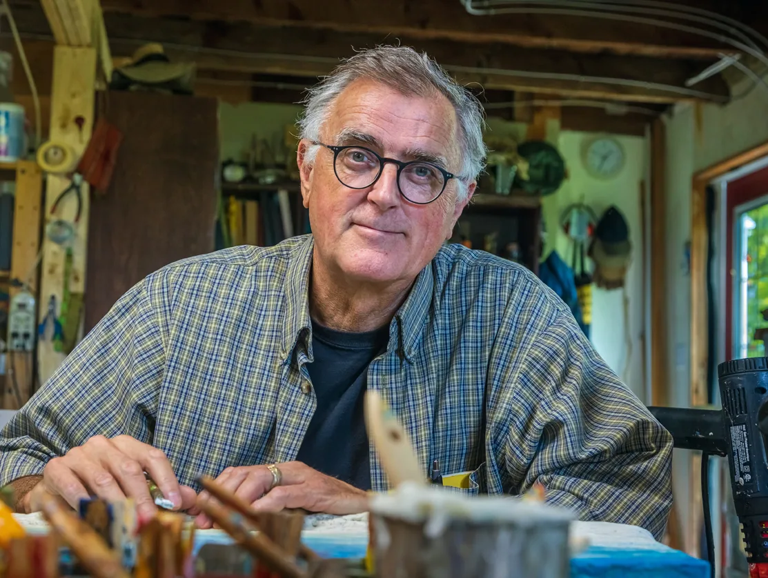 ANDARA Gallery presents "GESTURES" Art Exhibition - Encaustic Paintings by Andrew Csafordi, (2024). Photo credit: © Daniel Vaughan, Vaughan_group.ca