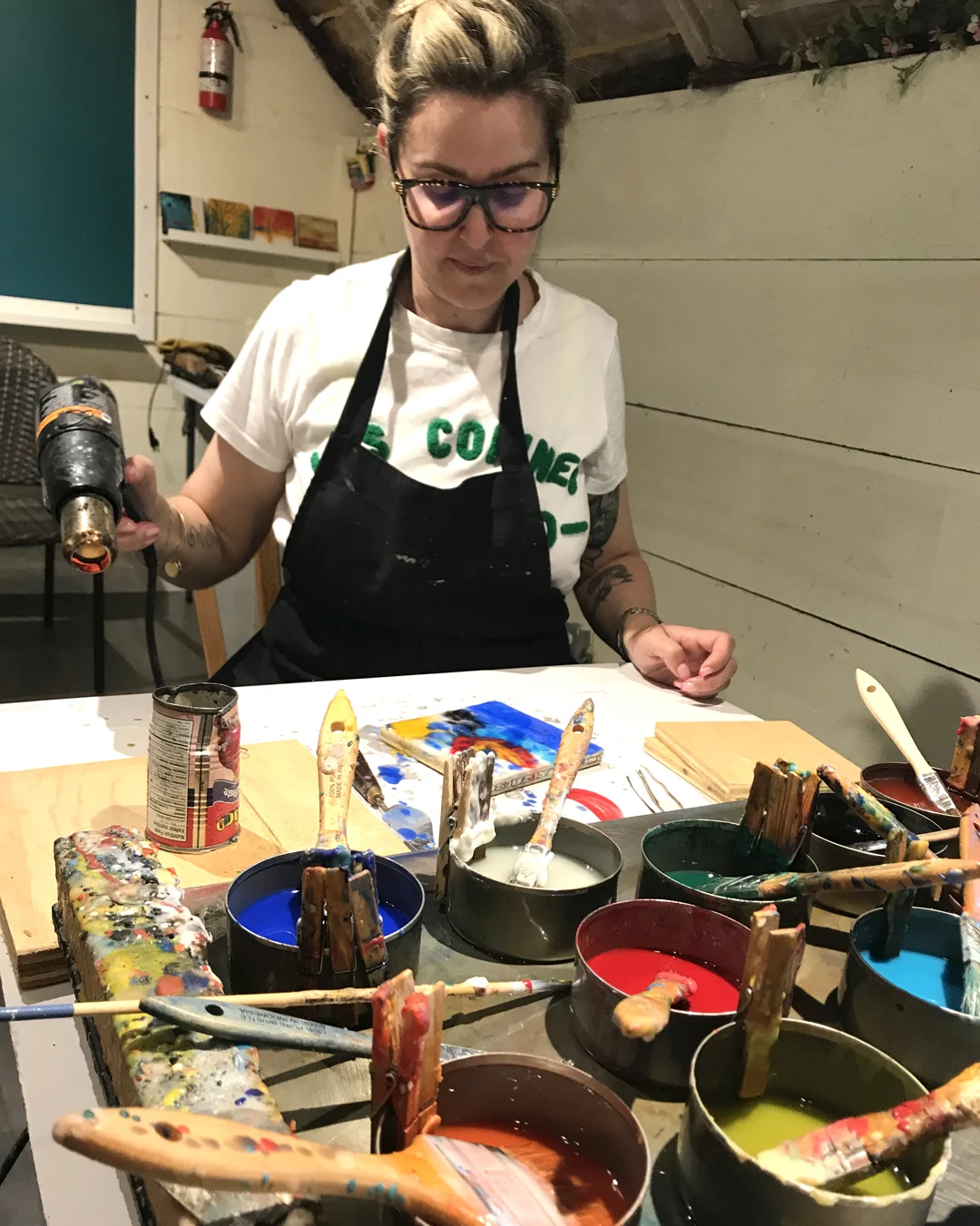 Learn ancient technique of painting with melted beeswax! Professional painter / instructor Andrew Csafordi offers technical knowledge, encouragement & valuable techniques. Create several small works. No experience necessary. All materials supplied. Min 2 / Max 6 per class. Info: andaragallery.com.