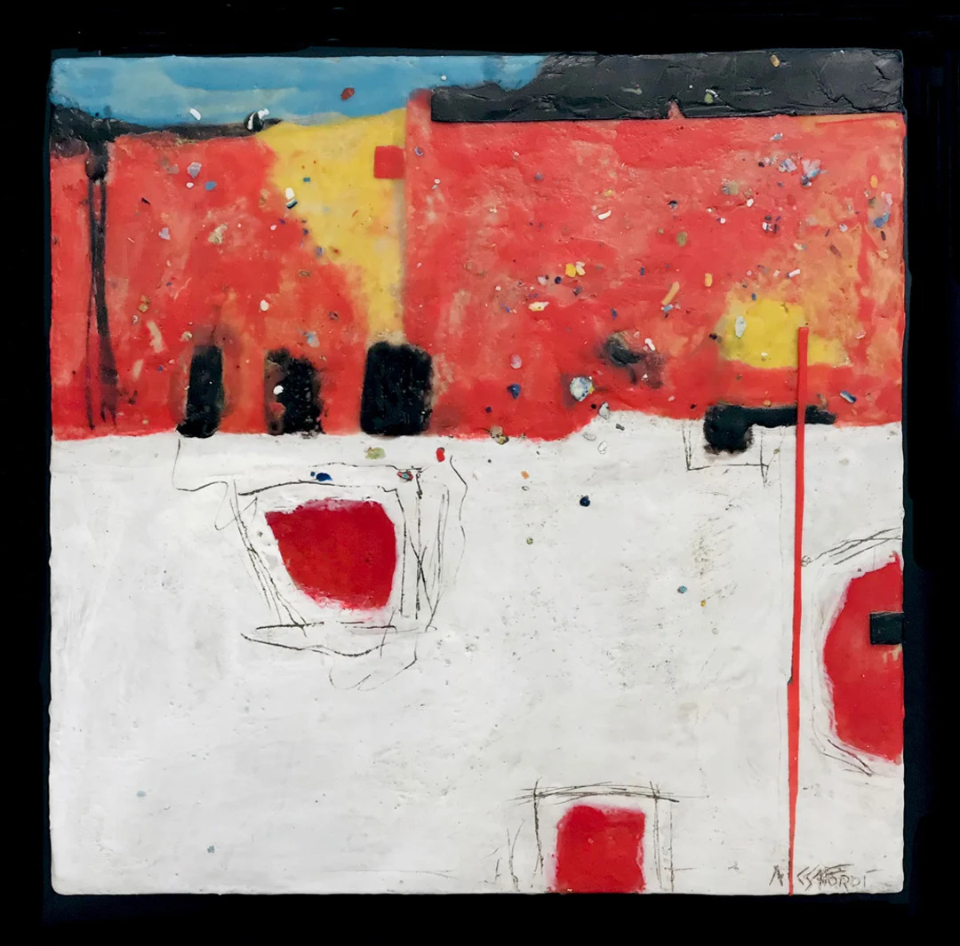 ANDARA Gallery presents "GESTURES" Art Exhibition - Encaustic Paintings © Andrew Csafordi, (2024)