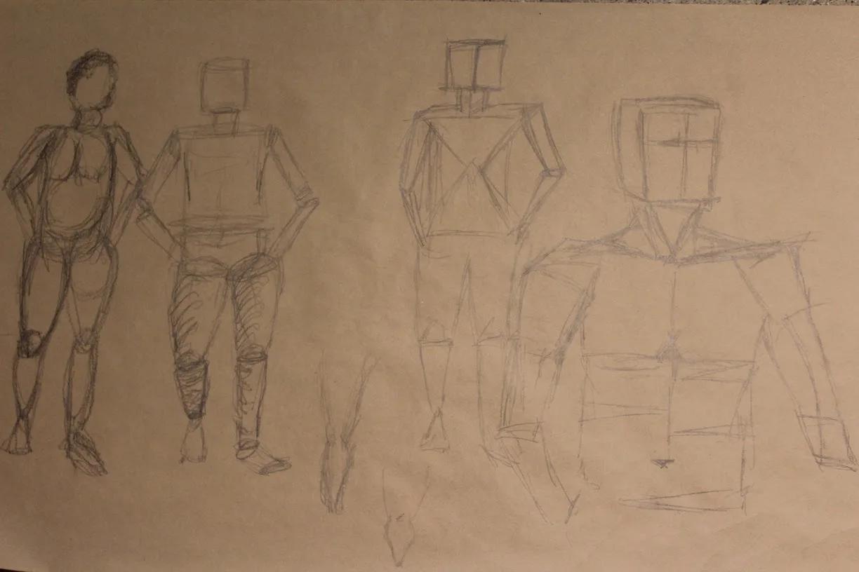 Exemplary 1 minute gesture sketches.
