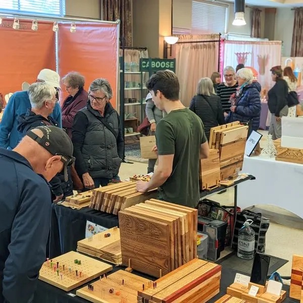 The 2023 edition of The Maker's Hand. Work by Denis Guertin-Ebeniste in foreground.