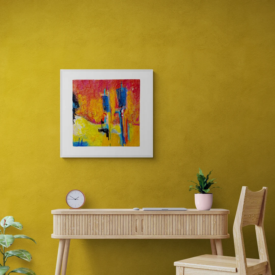 ANDARA Gallery's 5th Annual ODE TO JOY Holiday Art Show and Sale. Open daily thru December 23, 2024 - 11 AM to 5 PM. Encaustic Painting © Andrew Csafordi.