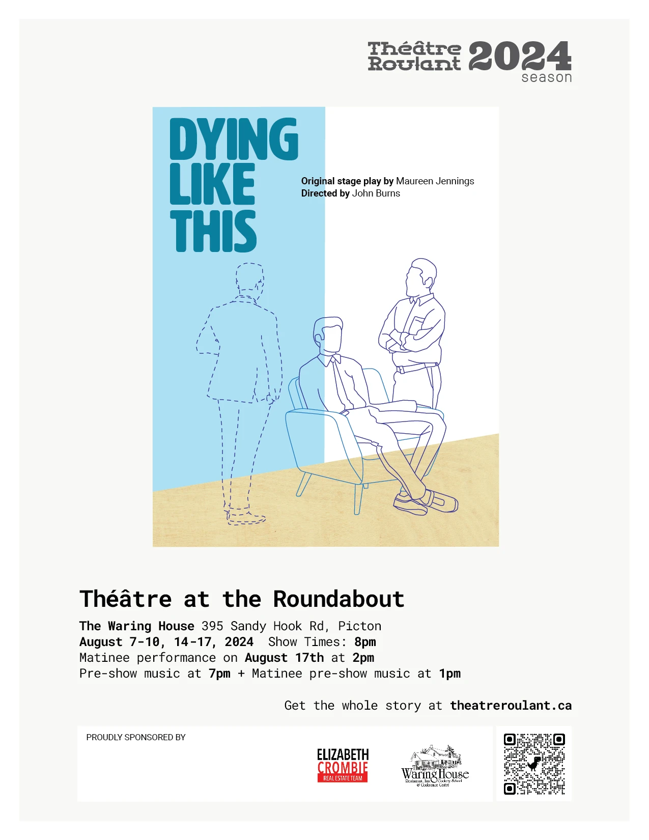Official poster for Dying Like This. Artwork by Touchwood Design Inc.