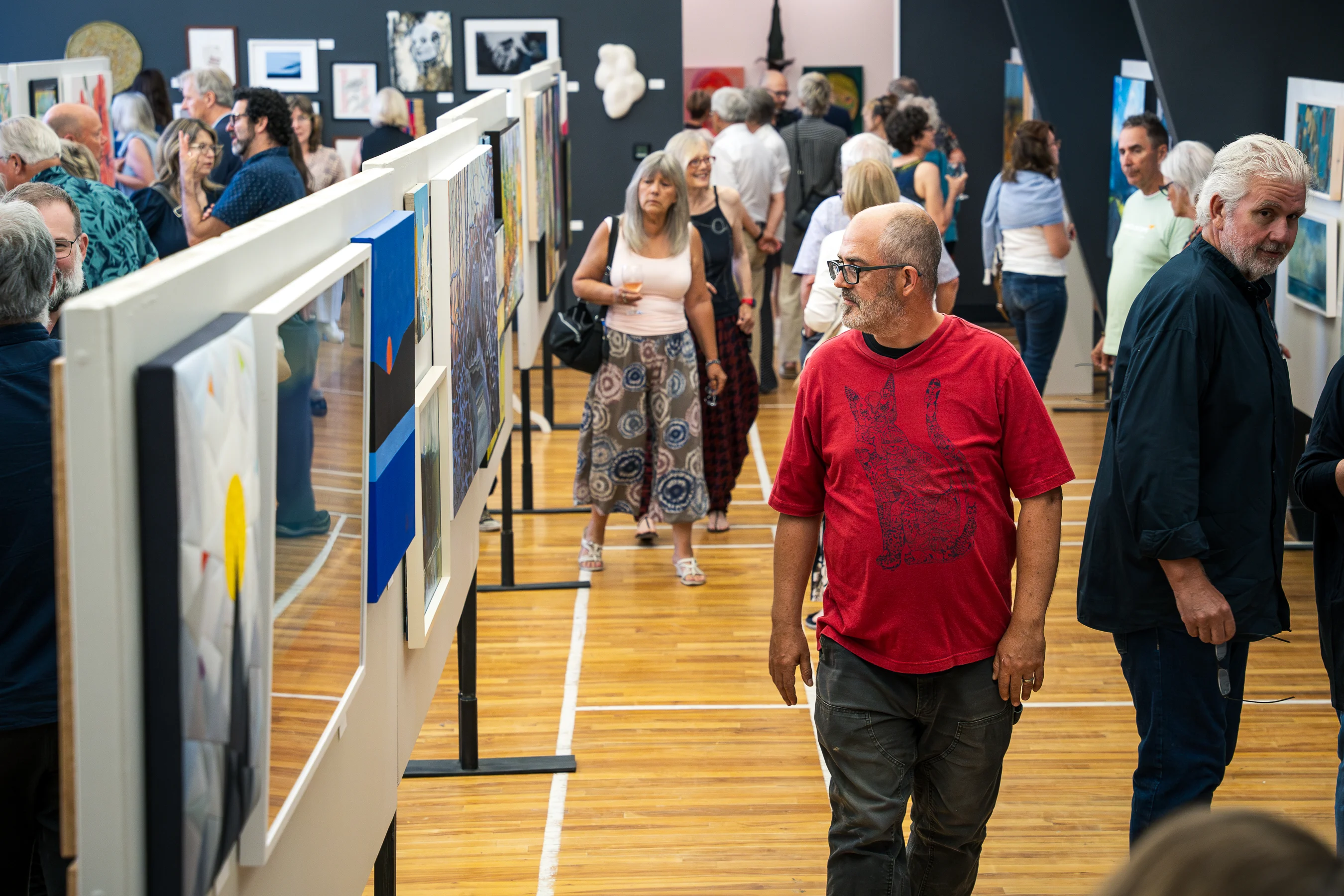 Opening reception of the 31st annual Art in the County Juried Exhibition & Sale, in the County Arts Lab. Photo by Logan Somers. 