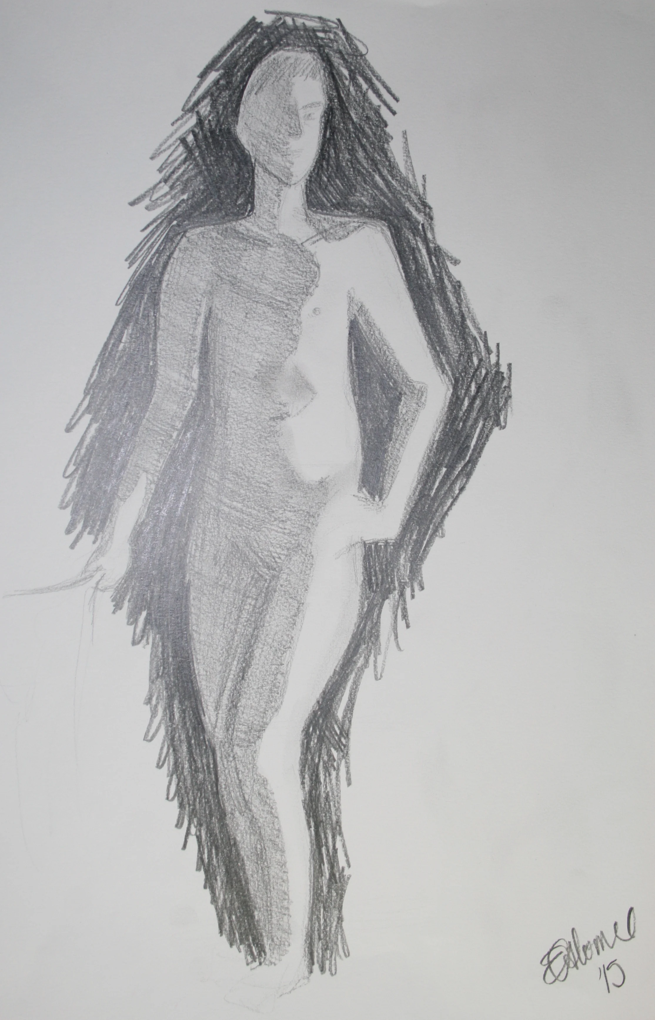 Exemplary 5 minute drawing.