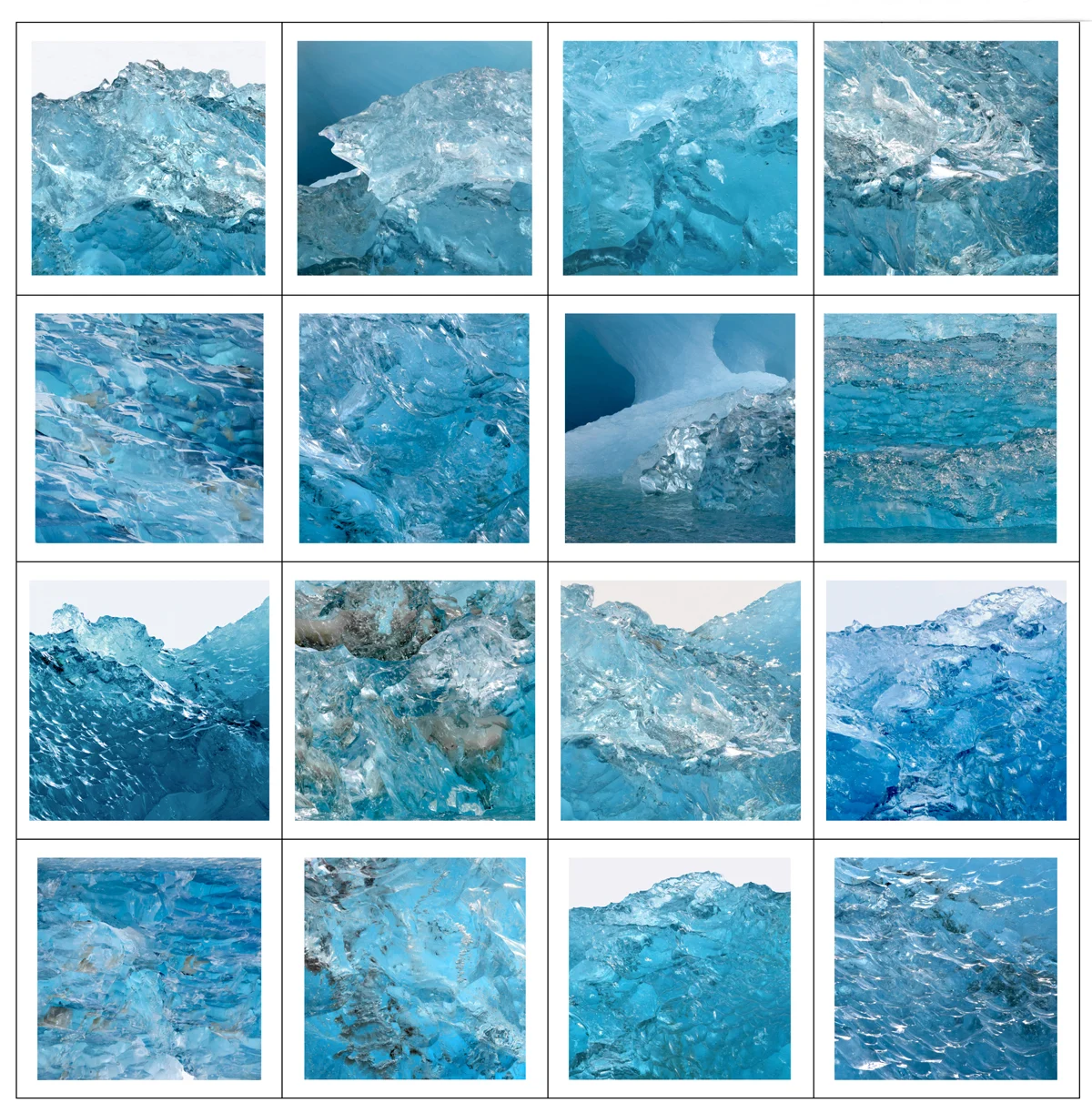 voICE Exhibition - photographs of Iceland by Tara Wilkinson at ANDARA Gallery in Prince Edward County - Photo Credit "ICE CUBES" series © Tara Wilkinson