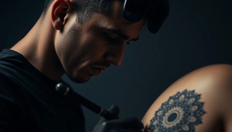 Exemple de tatouage géométrique