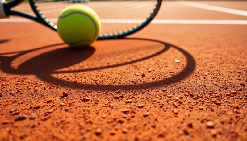 Joueurs sur les courts du club