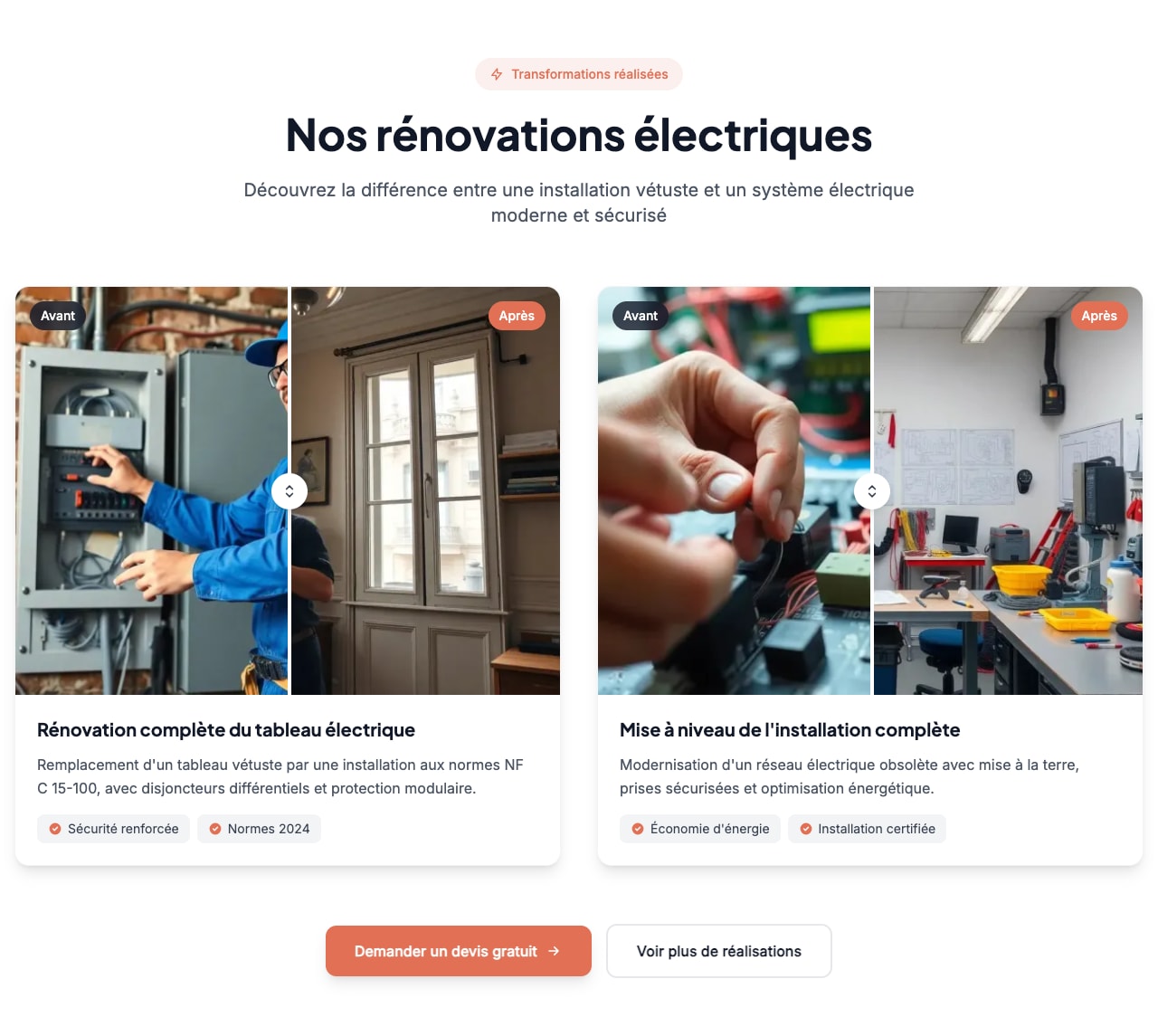 Aperçu Avant / Après