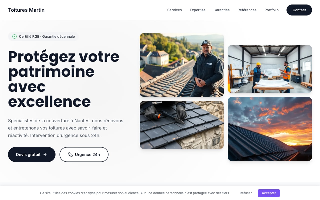 Site Toitures Martin