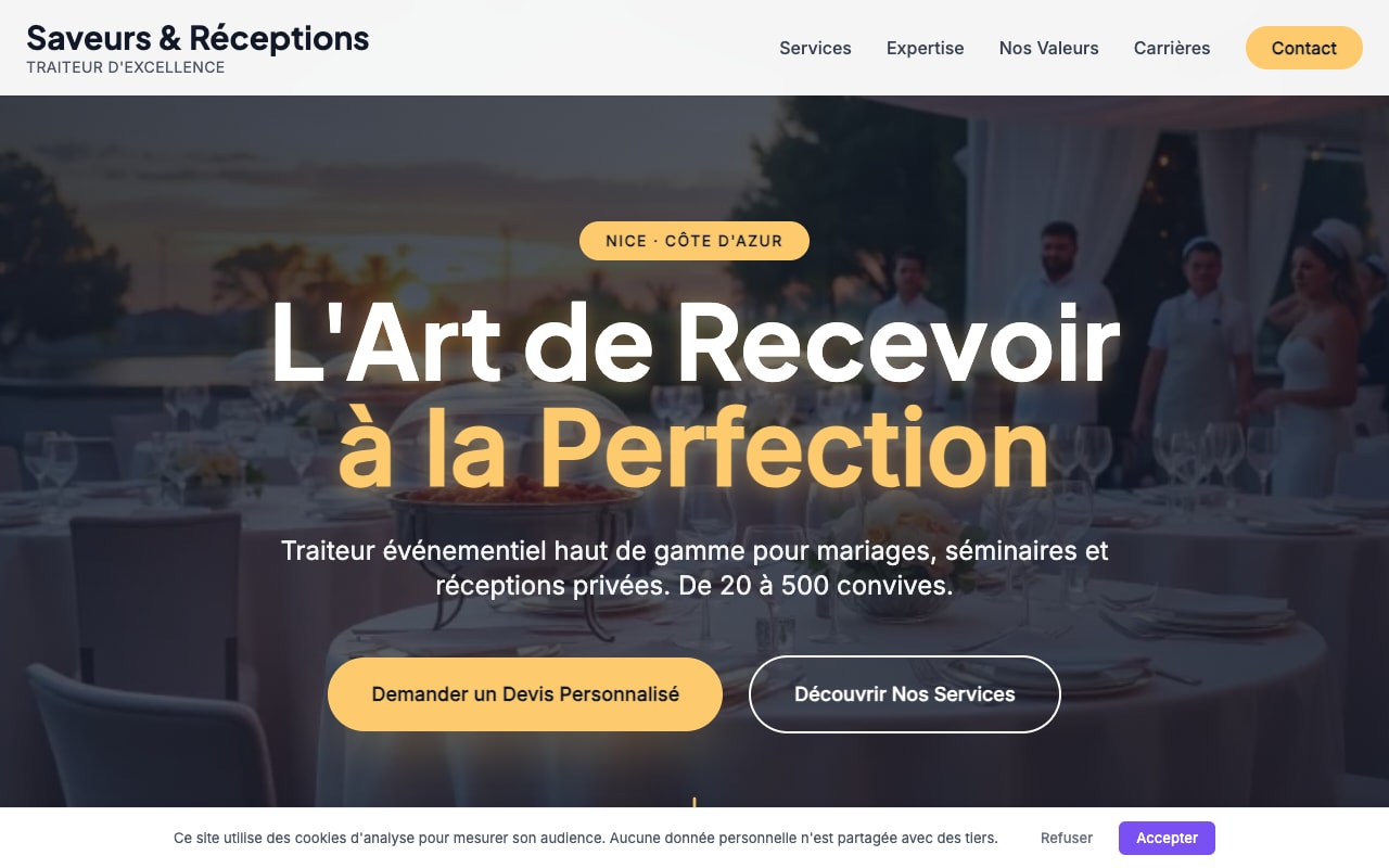 Site Saveurs & Réceptions