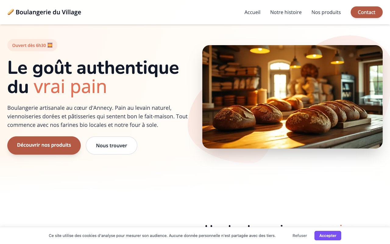 Site Boulangerie du Village