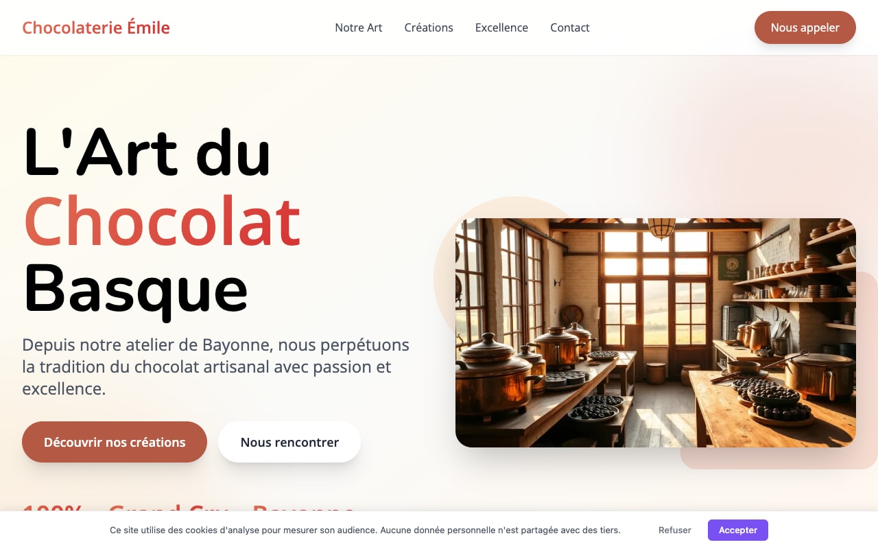 Site Chocolaterie Émile