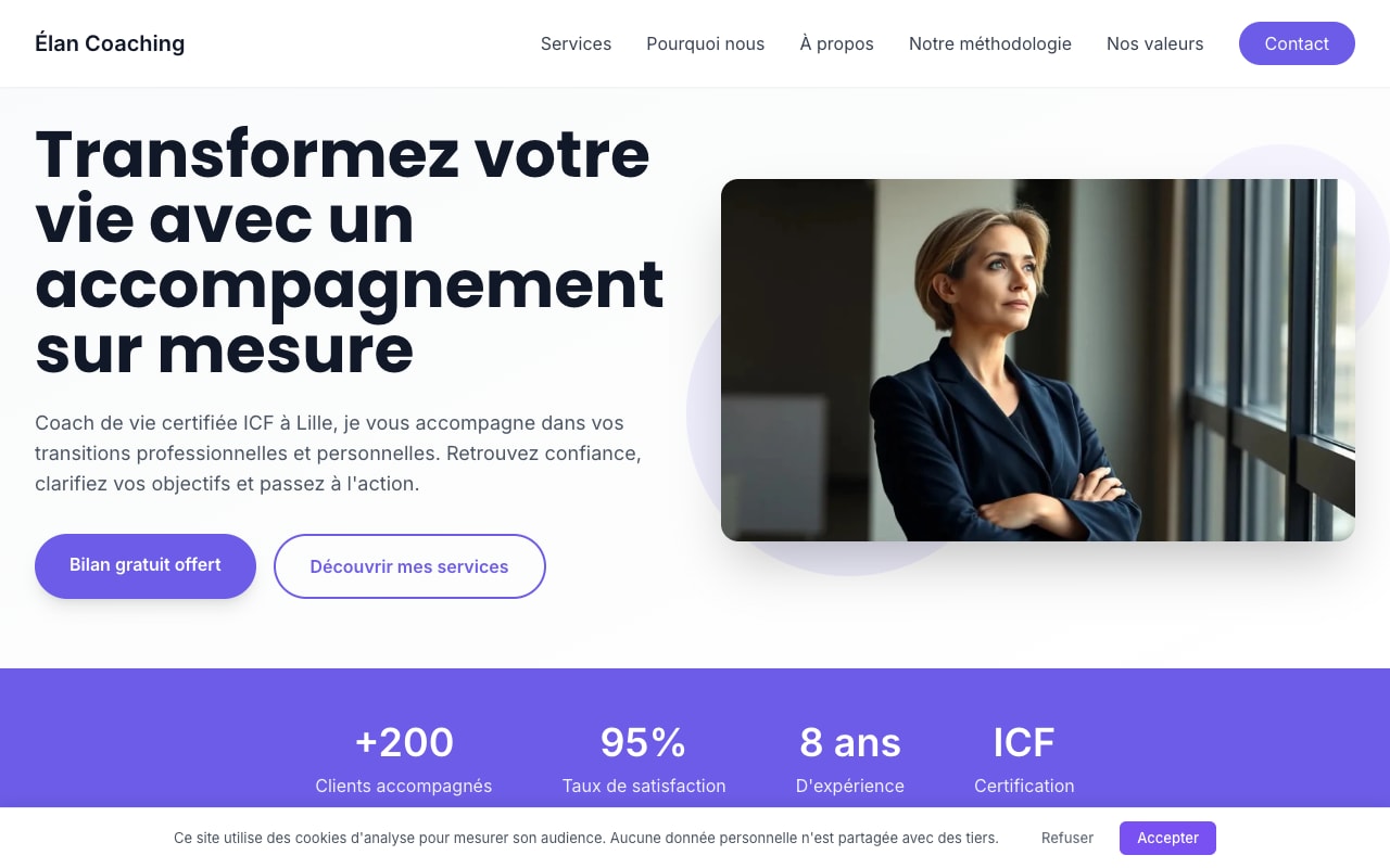 Site Élan Coaching