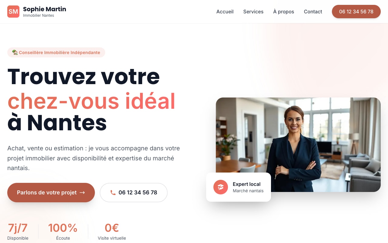 Site Sophie Martin Immobilier