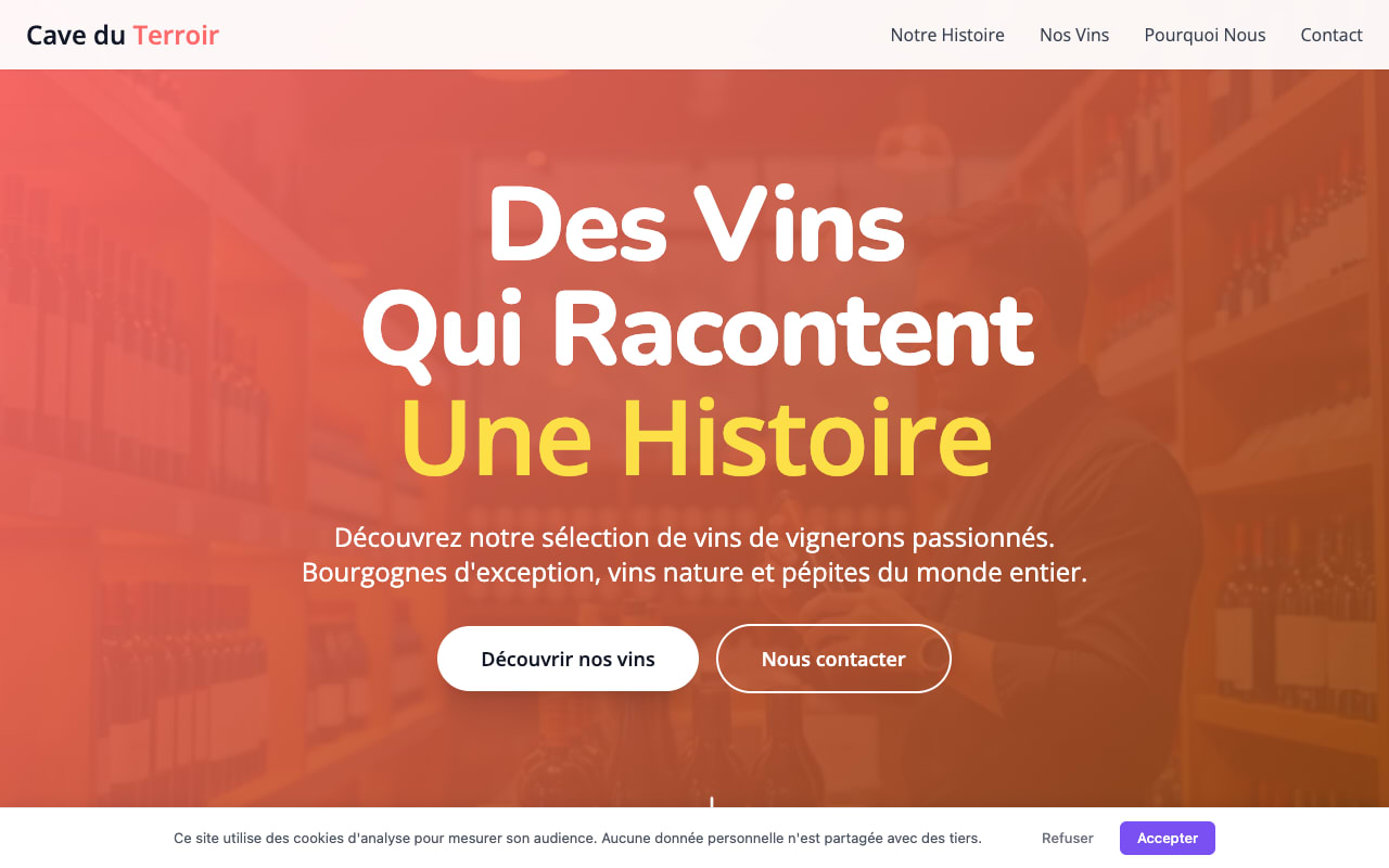 Site Cave du Terroir