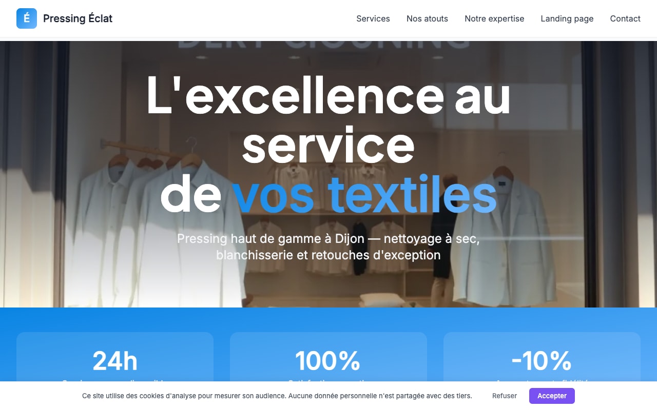 Site Pressing Éclat