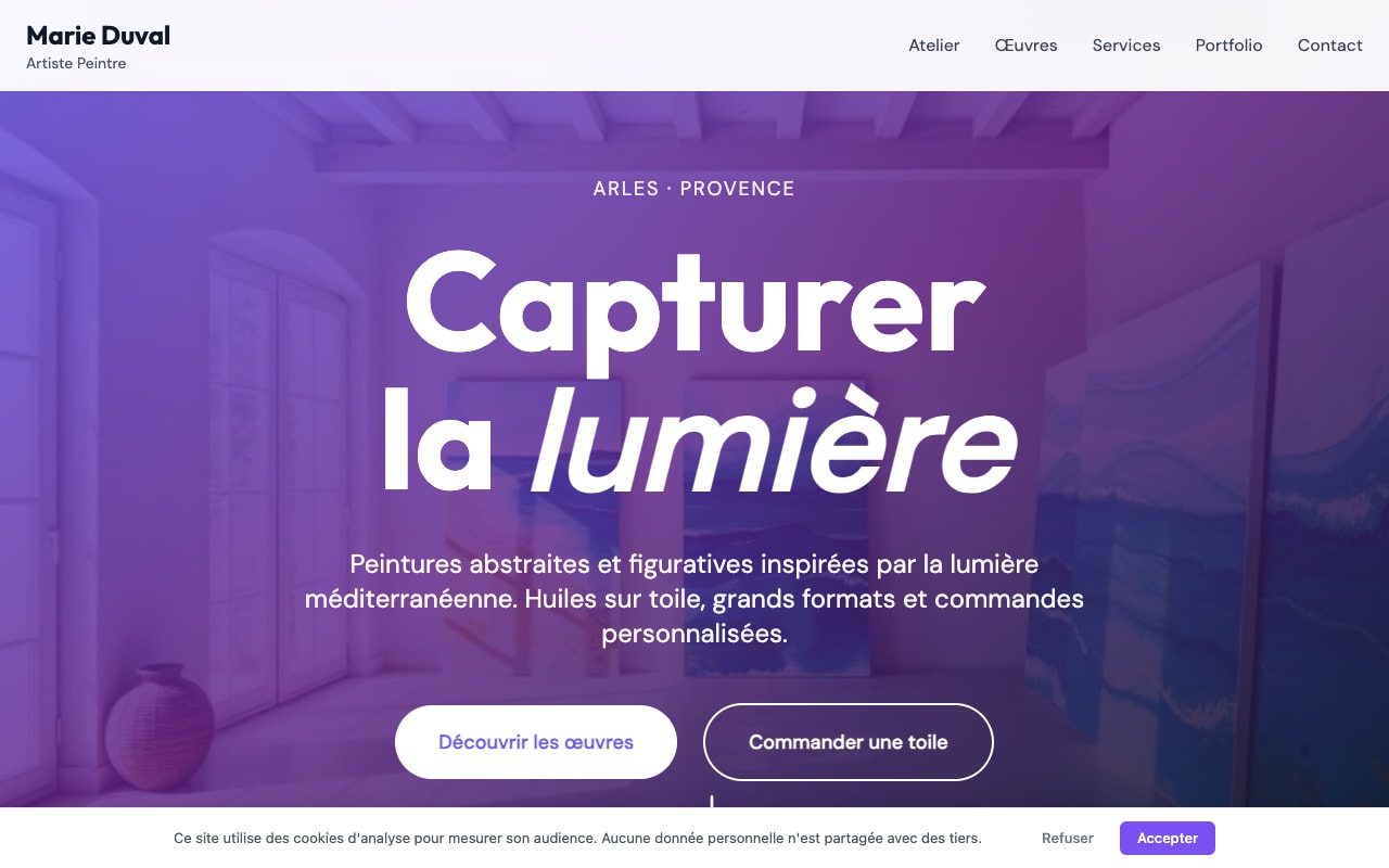 Site Marie Duval Art