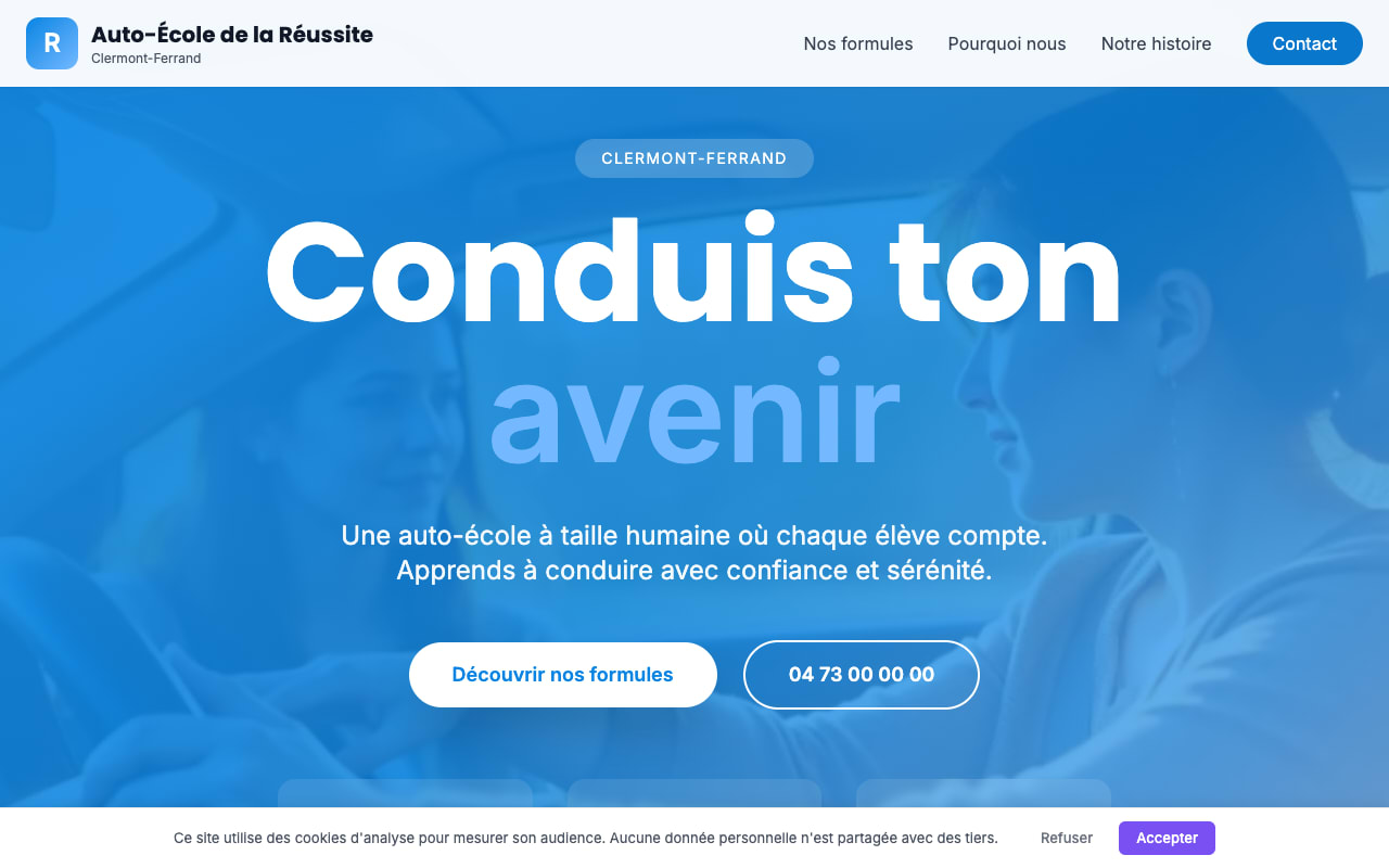Site Auto-École de la Réussite