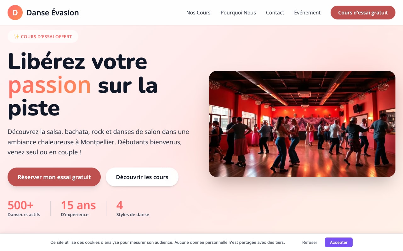 Site Danse Évasion