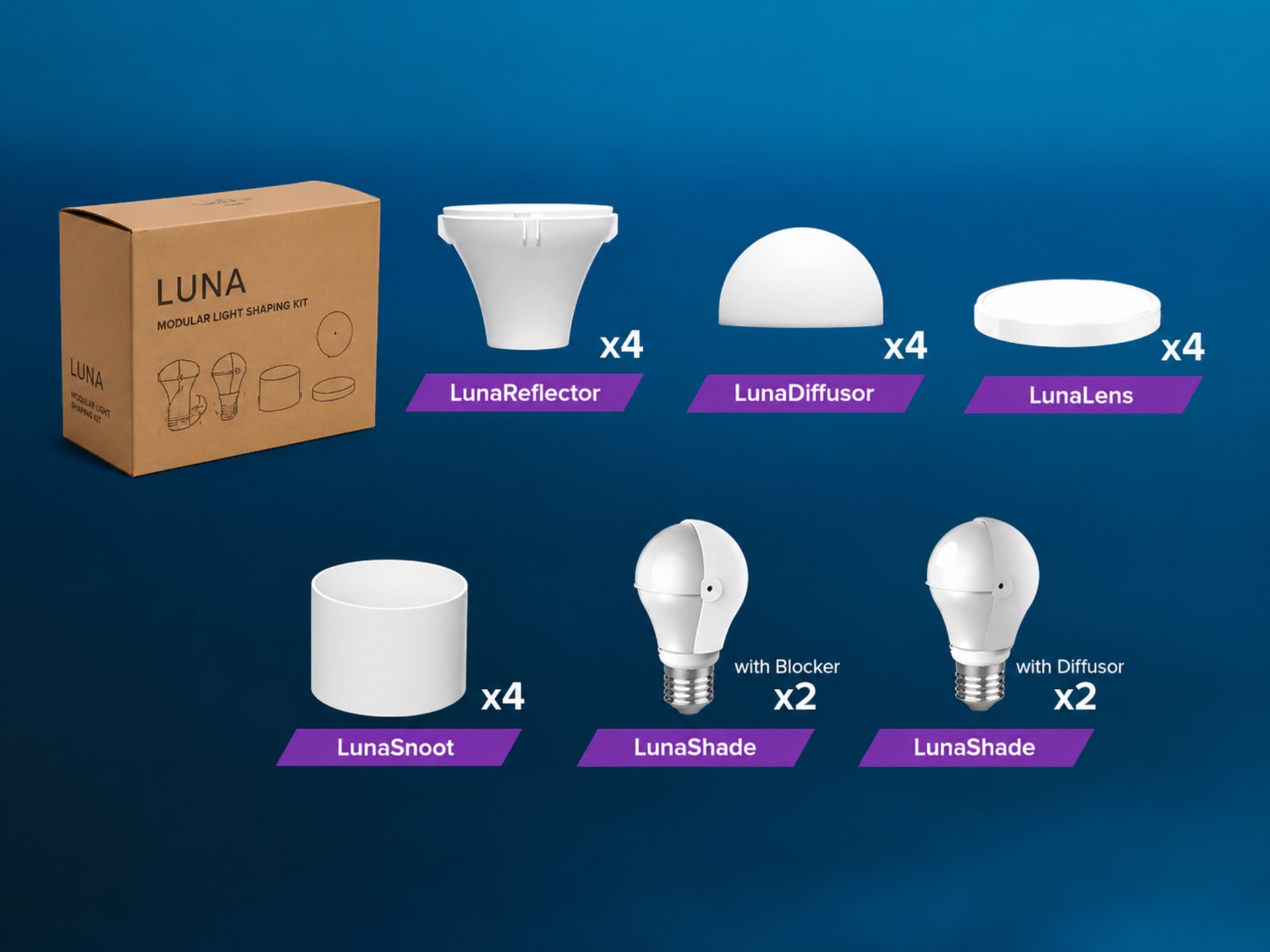 Комплект світлодіодних ламп Astera LunaBulb Accessory Set