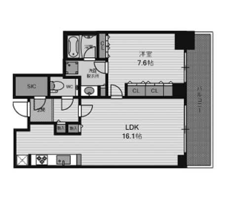 Grand Maison Shin-Umeda THE CLUB RESIDENCE — A Sophisticated 1LDK 2