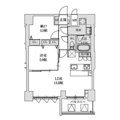 Splendid Uehonmachi WEST — Newly Built Designer 1LDK+S with FIX Window and High-Grade Specifications 2