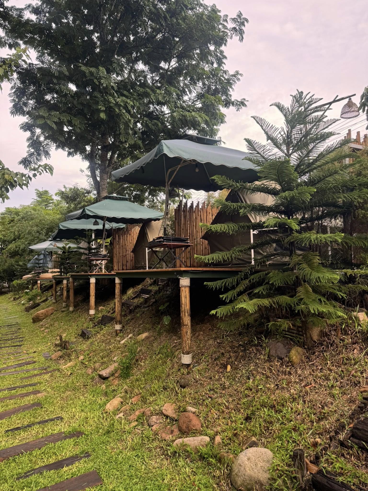 เต็นท์กระโจมสีเขียวไร้เสากลาง bell tent wiman - เสียงตอบรับจากลูกค้าผู้ใช้งานจริง ที่ไว้วางใจวิมานแอร์