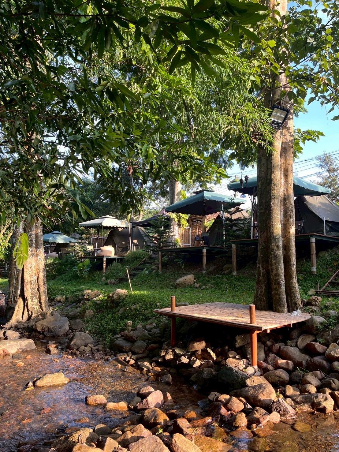 เต็นท์กระโจมสีเขียวไร้เสากลาง bell tent wiman - เสียงตอบรับจากลูกค้าผู้ใช้งานจริง ที่ไว้วางใจวิมานแอร์