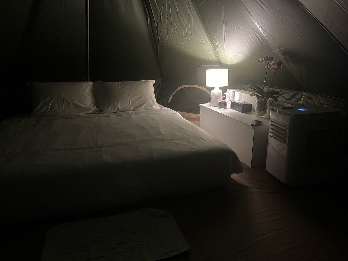 เต็นท์กระโจมสีเขียวไร้เสากลาง bell tent wiman - เสียงตอบรับจากลูกค้าผู้ใช้งานจริง ที่ไว้วางใจวิมานแอร์