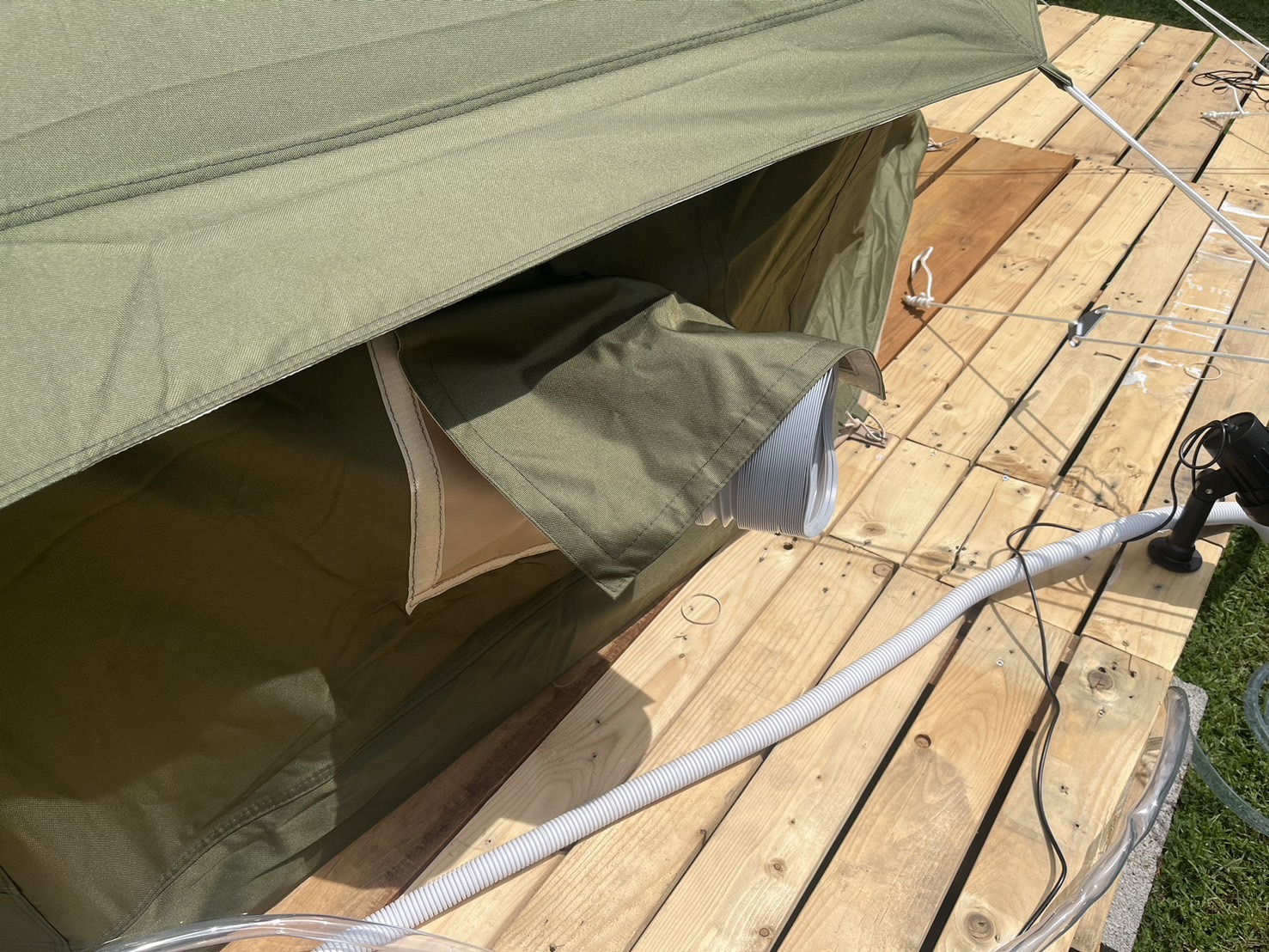 เต็นท์กระโจมสีเขียวไร้เสากลาง bell tent wiman - เสียงตอบรับจากลูกค้าผู้ใช้งานจริง ที่ไว้วางใจวิมานแอร์