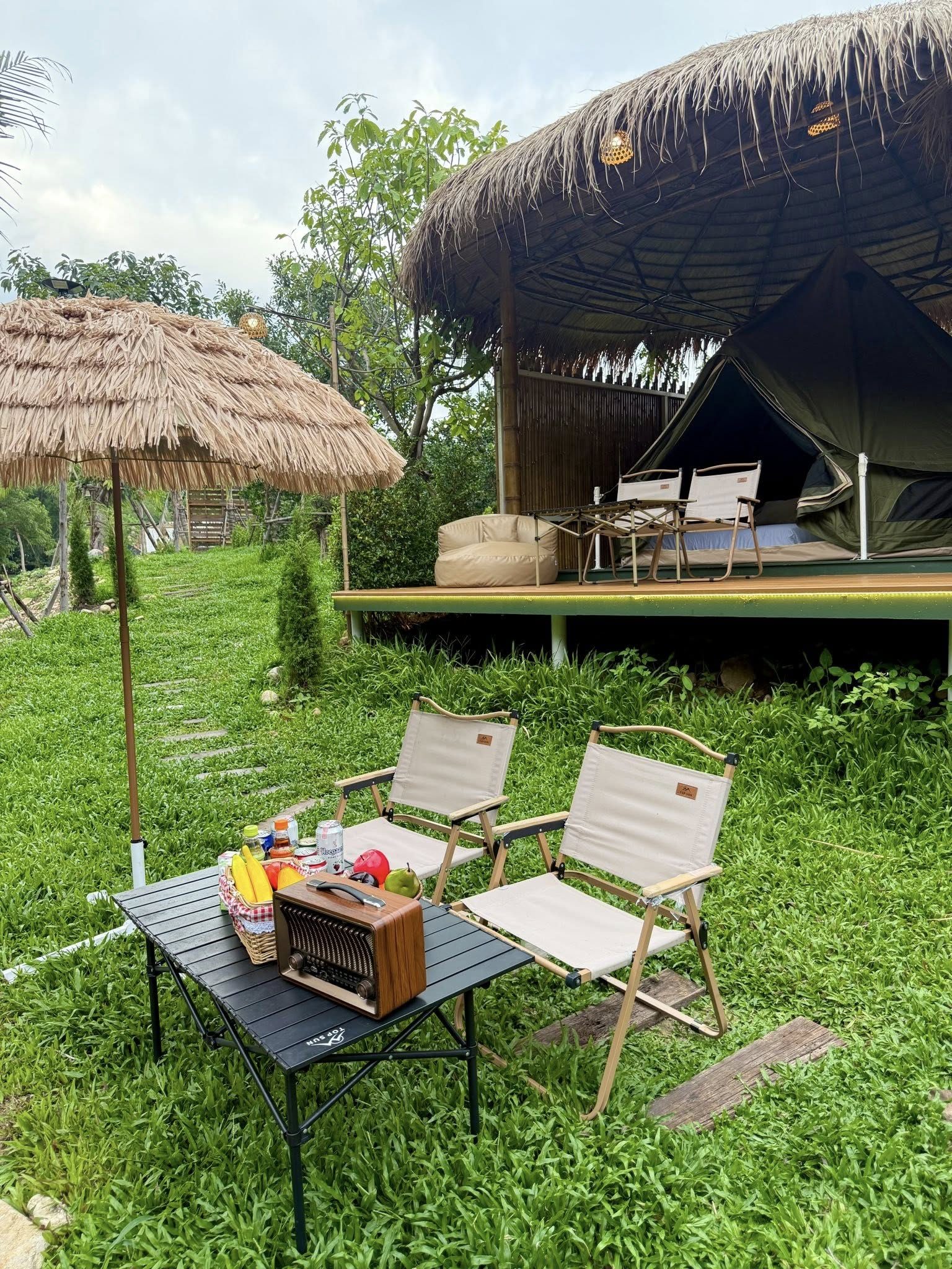 เต็นท์กระโจมสีเขียวไร้เสากลาง bell tent wiman - เสียงตอบรับจากลูกค้าผู้ใช้งานจริง ที่ไว้วางใจวิมานแอร์