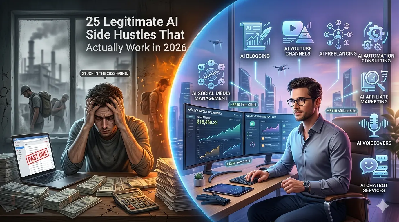 25 Legitimate AI Side Hustles That Actually Work in 2026