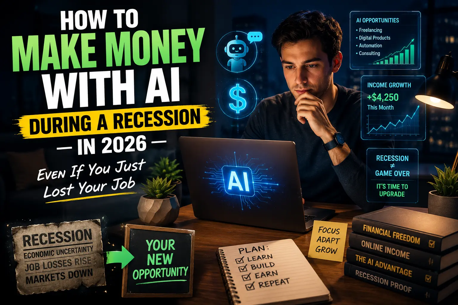 How to Make Money With AI During a Recession in 2026