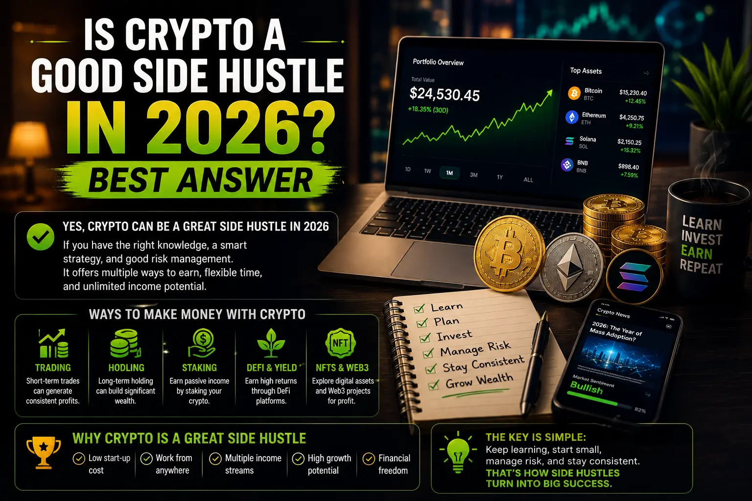 Is Crypto a Good Side Hustle In 2026?: Best Answer
