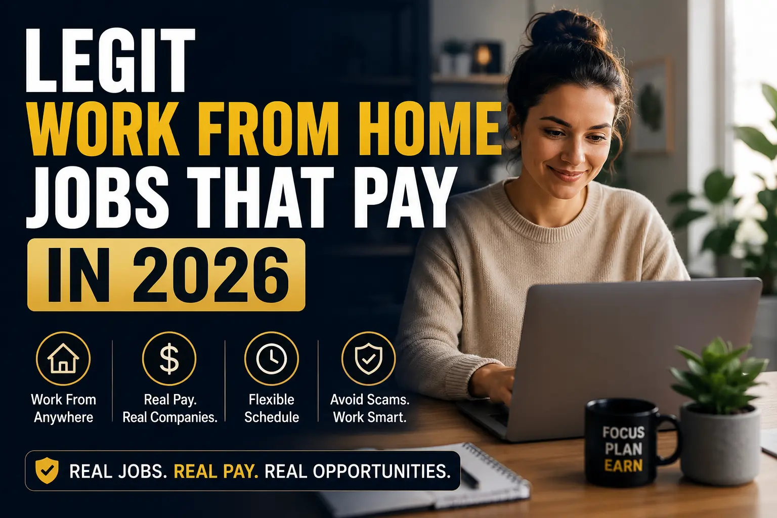 Legit Work From Home Jobs That Pay in 2026