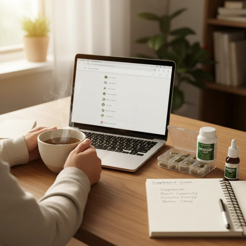 soursop-tea-brewed-cup