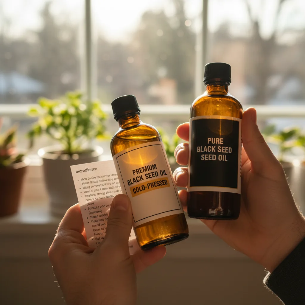 how to read black seed oil labels