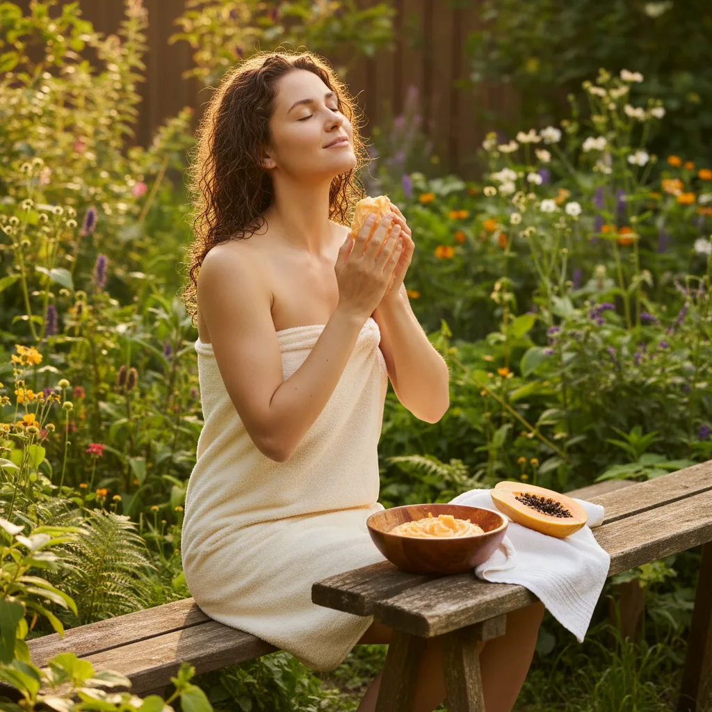 Papaya face mask inspiration