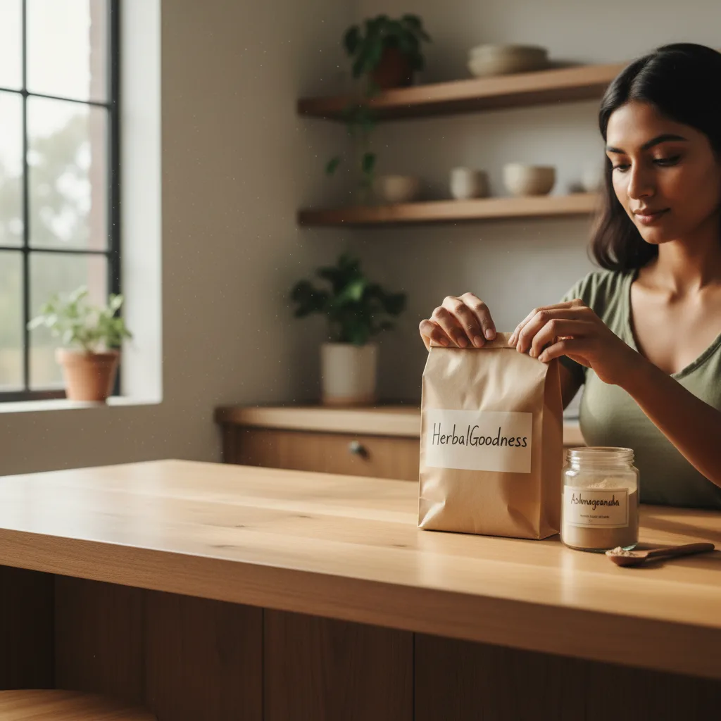 Ashwagandha field harvest