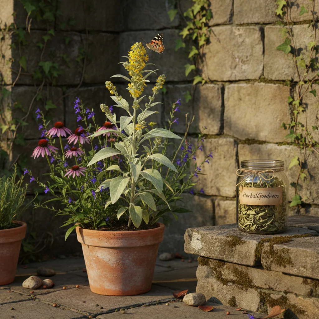 Foraging wild mullein