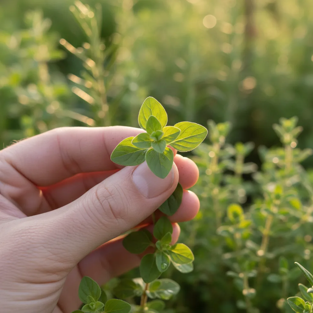 Close-up of dried oregano herbs